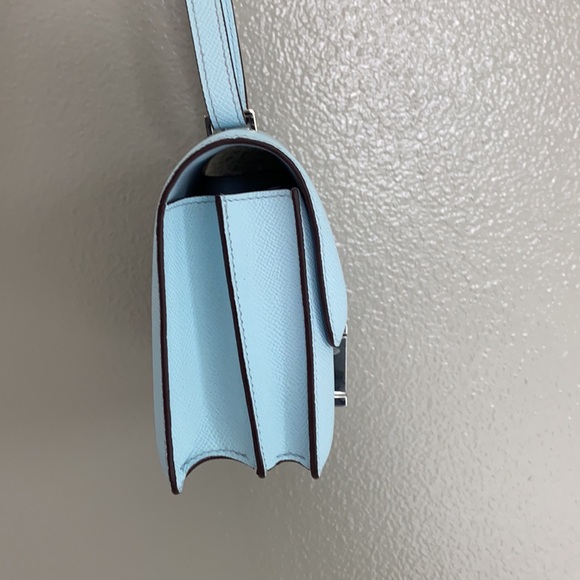 SOLD Mini Constance 18 Bleu Brume Epson Hermès bag - Picture 9 of 15